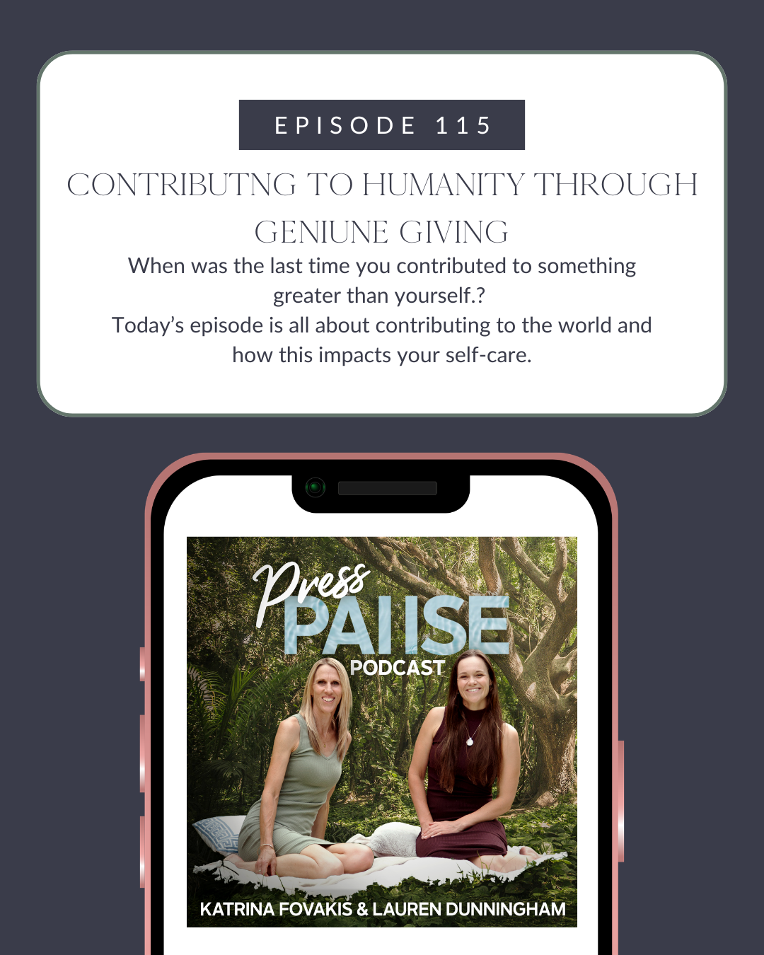 Ep 115: Contributing to Humanity through Genuine Giving