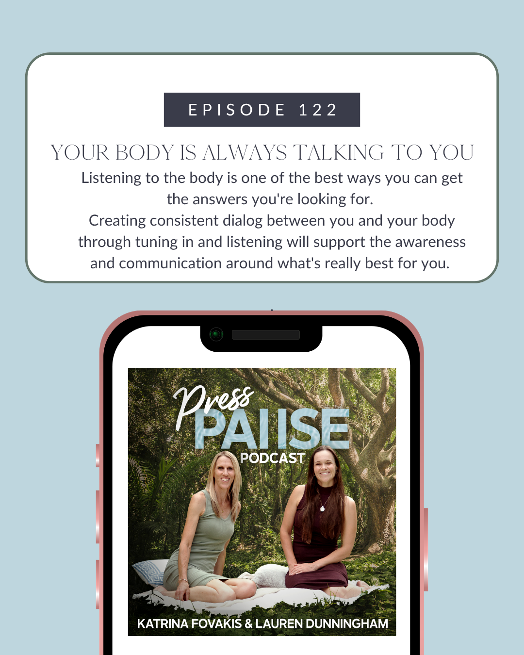 Ep 122: Your Body Is Always Talking To You
