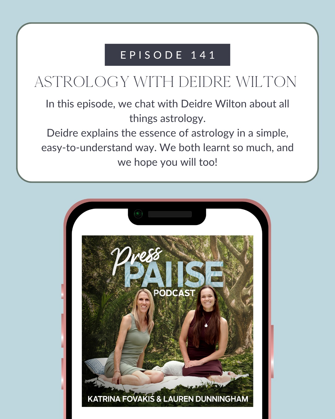 Ep 141: Astrology with Deidre Wilton