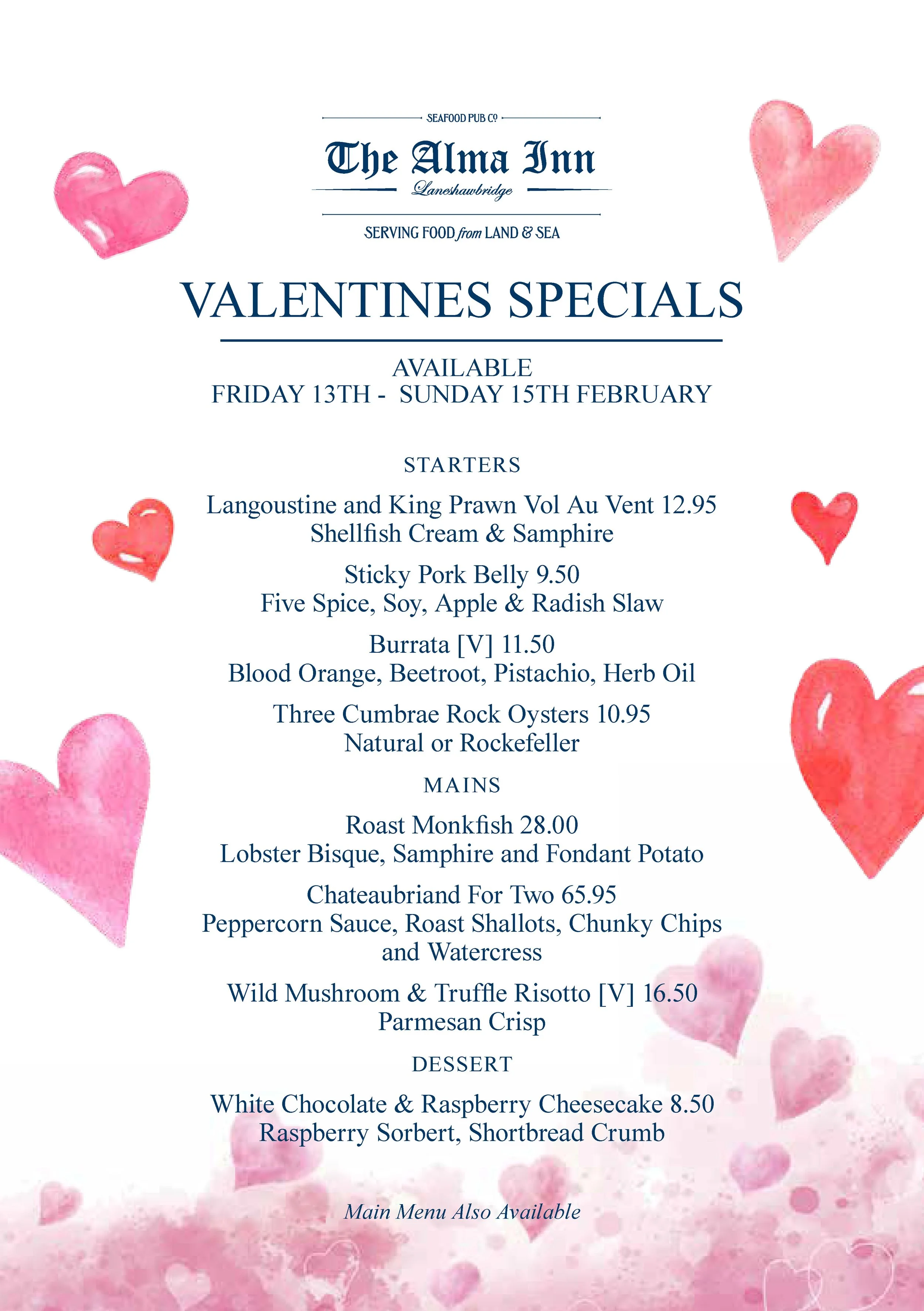 Valentine’s Specials