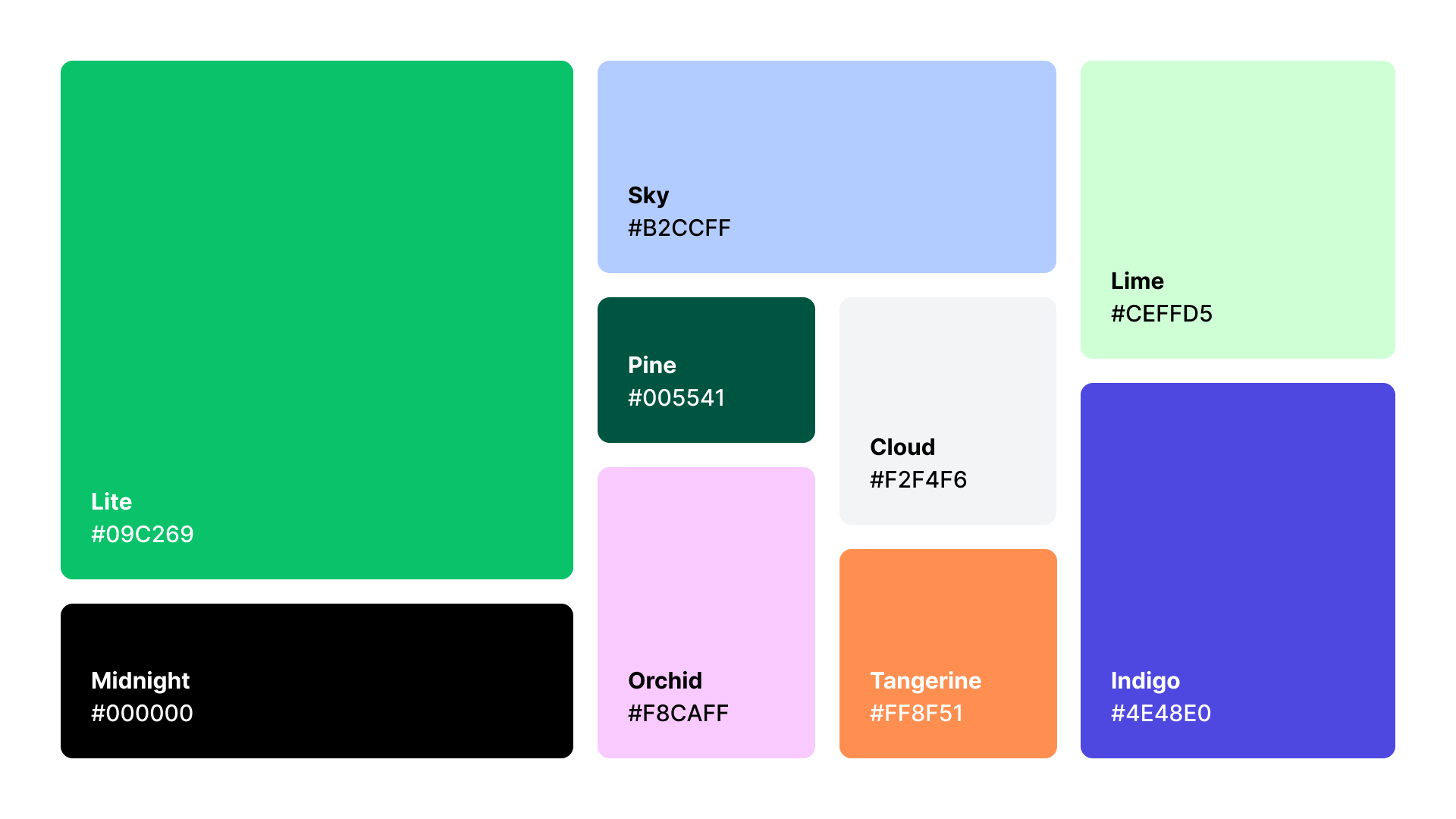 Updated colour palette including more shades, integrating subbrands and helping to create a more dynamic feed for socials and assets.