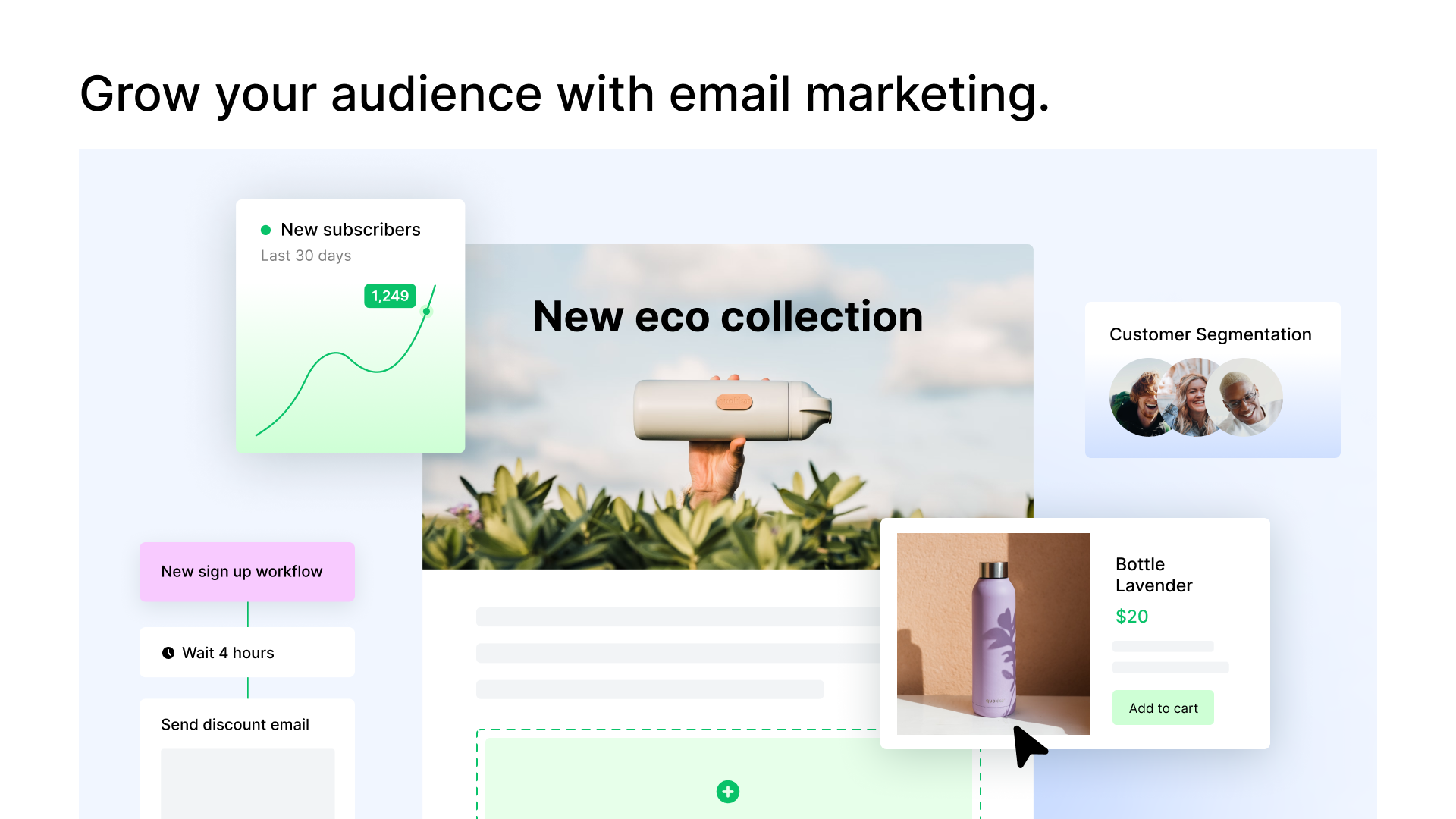 Showcasing the interface with a minimal, elegant style, to highlight only the features important to users.