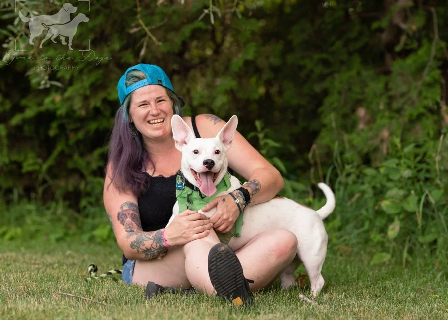 laurie and her dog