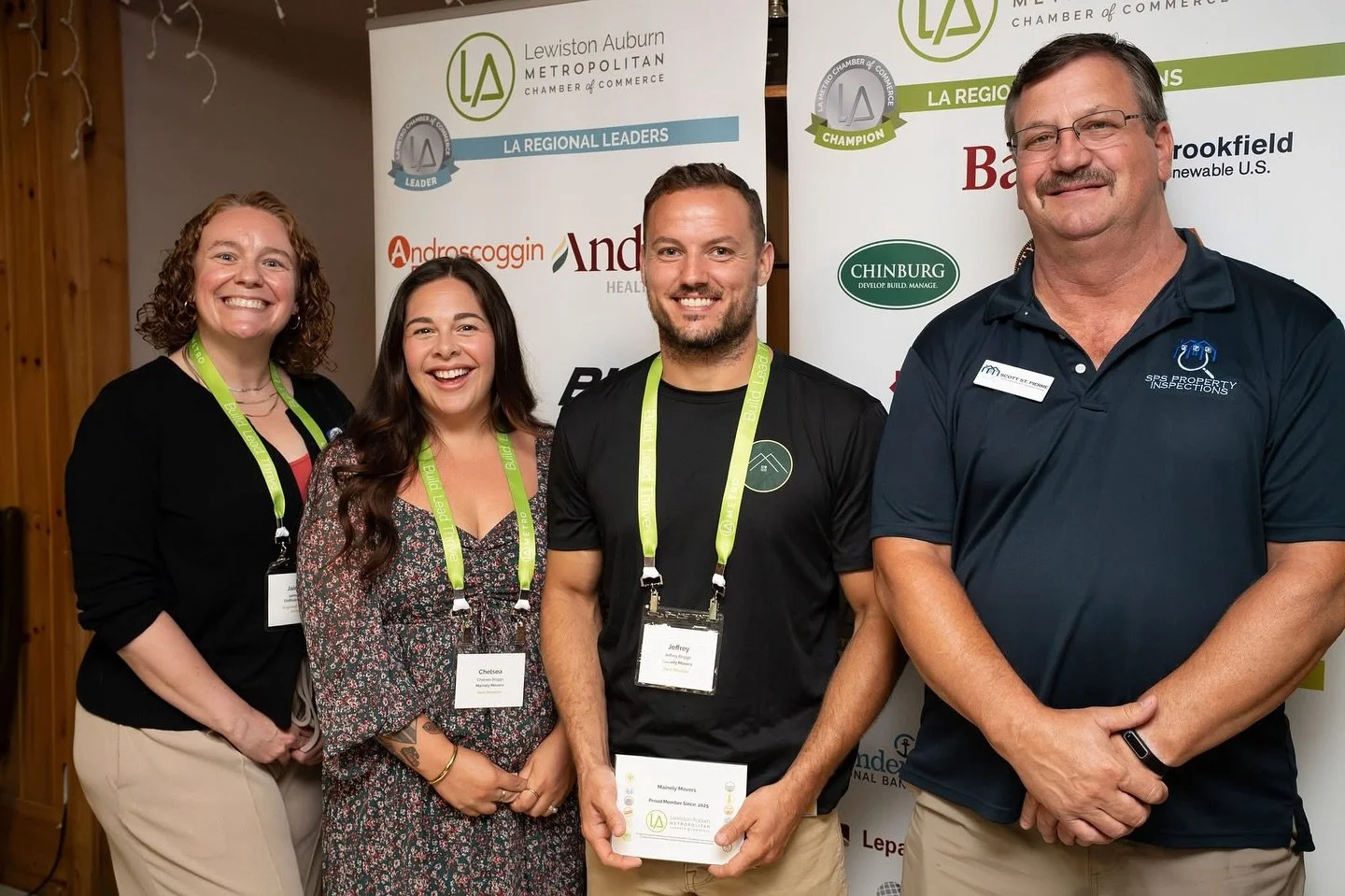 Proud moment for Mainely Movers 🤝 Last Thursday we officially joined the LA Chamber of Commerce ( @la_metro_chamber ) , had a rad interview with @lydiamedia , and accepted our plaque at their monthly breakfast (this month hosted by the Kora Shriners