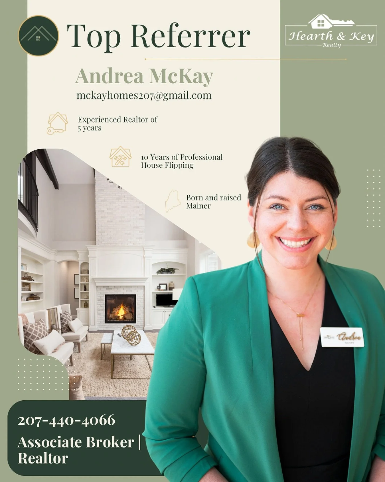 🌟 Top Referrer Spotlight: Andrea McKay (@mckayhomes207 )🌟

We&rsquo;re beyond excited to shine the spotlight on Andrea McKay, one of our top referring agents and an absolute rockstar in Maine real estate! 🙌

Andrea brings an incredible blend of ex
