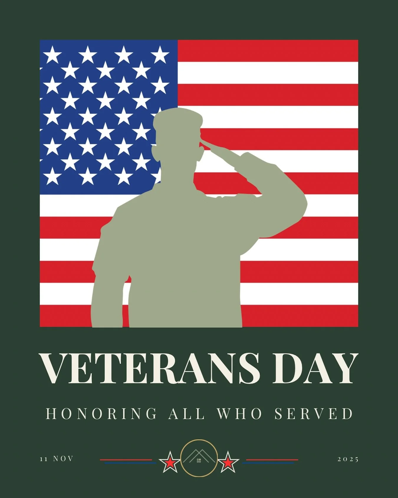 Today we pause to honor the brave men and women who have served our country.

To every Veteran who stood up, stepped forward, and chose service over self.
To those who carried the weight of duty with courage, sacrifice, and strength.
To the families 