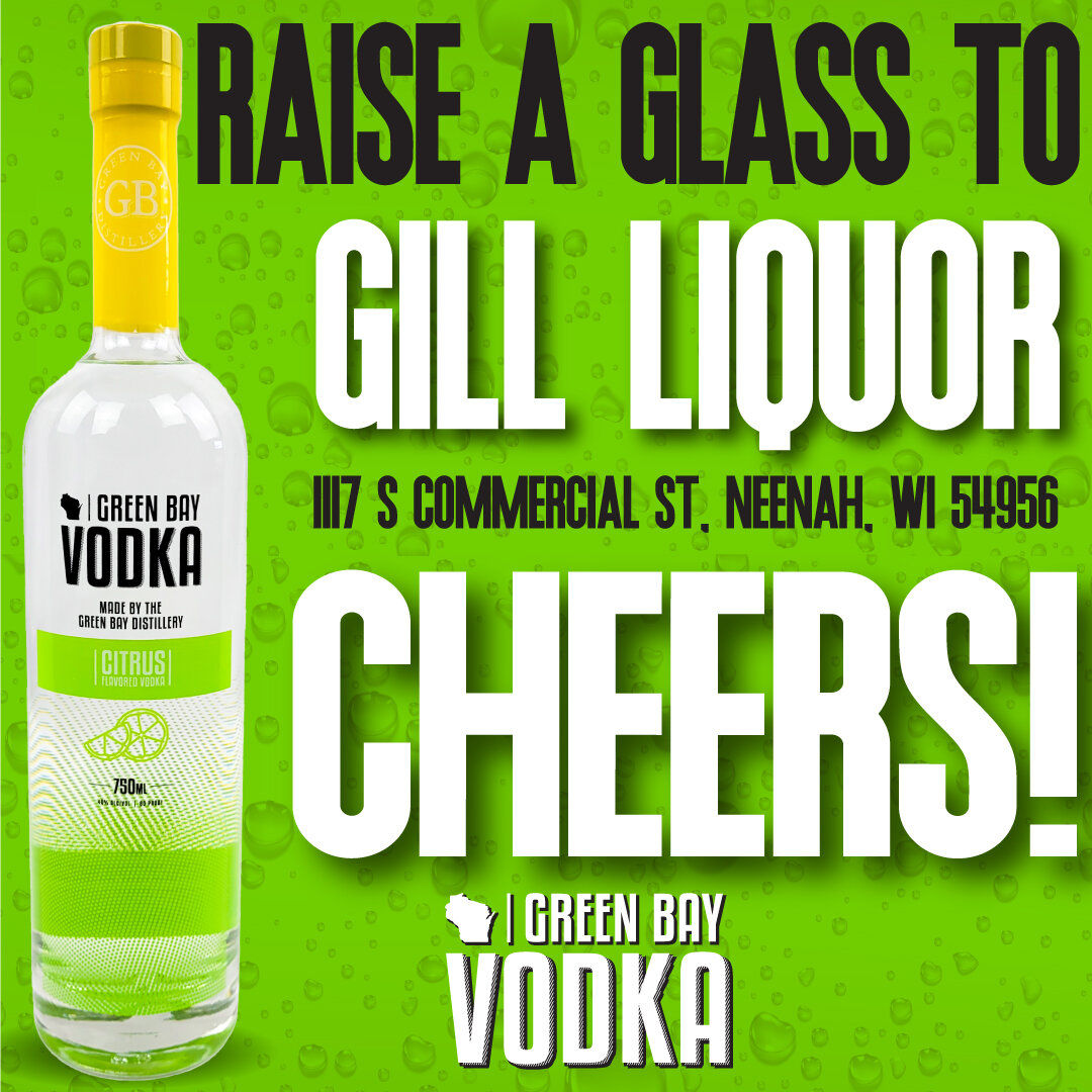We're thrilled to announce that Gill Liquor now offers our Green Bay Vodka on their shelves! 🙌🏼🍾

Head over to Gill Liquor today and grab your favorite flavor of our premium vodka. Whether you prefer it straight up or in a cocktail, our vodka is s