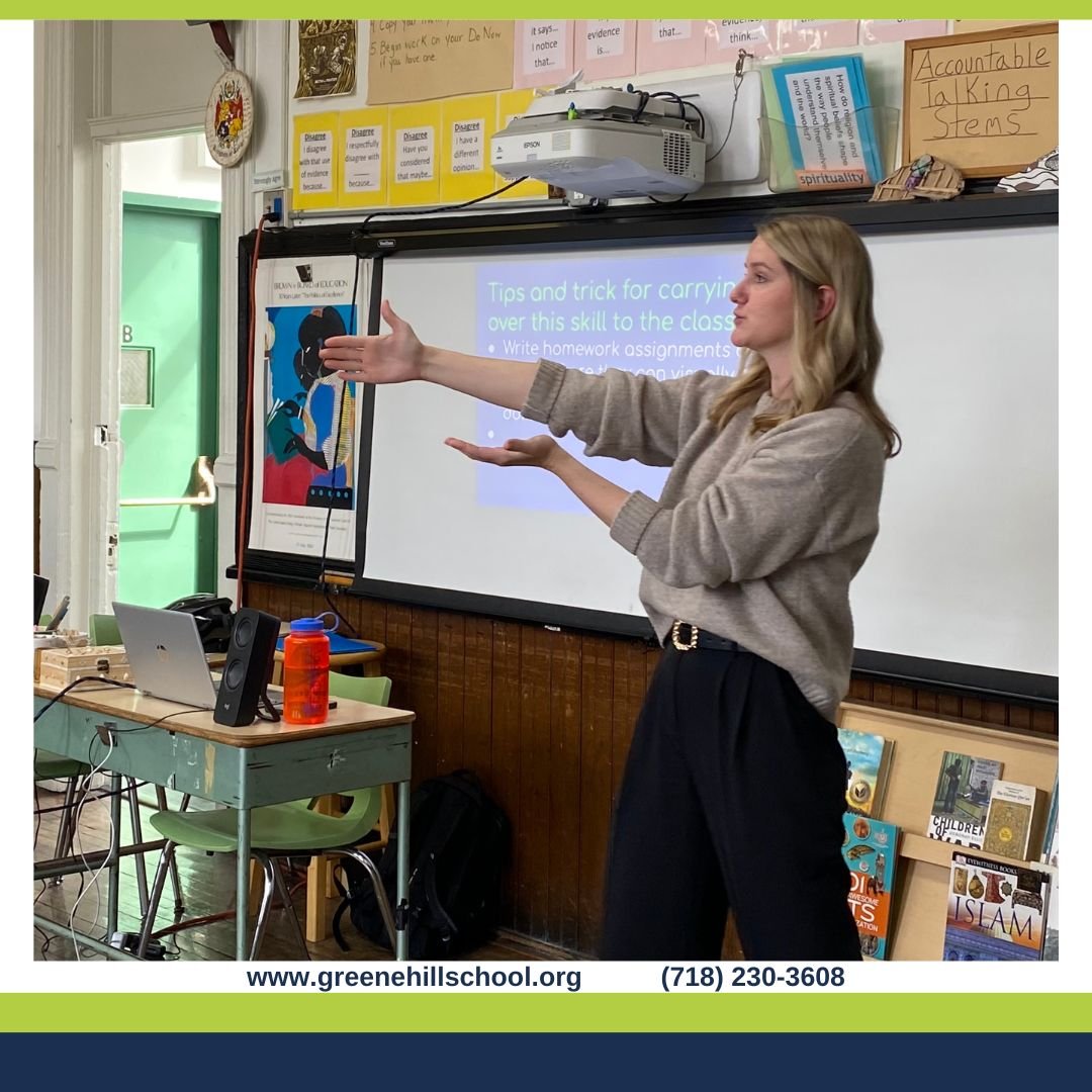 On Professional Development Days, teachers refine their instructional practice. The most recent one included a talk to help enhance understanding of the Orton-Gillingham approach to early literacy and a guest speaker teaching about Executive Function