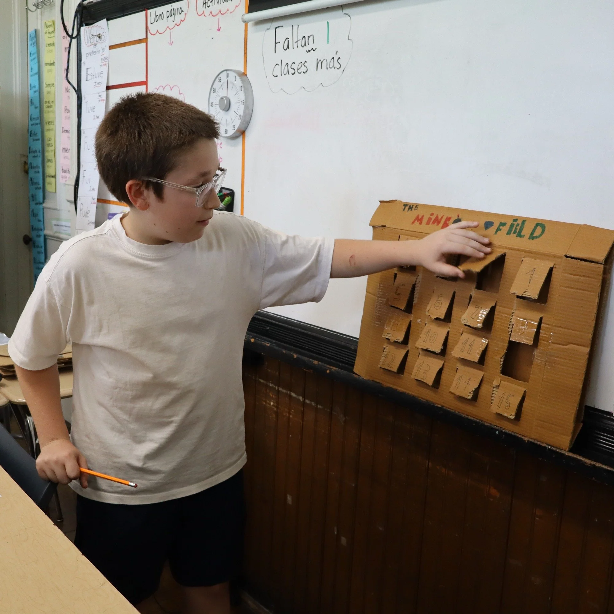 For part of their probability unit in math, seventh grade students designed games and held a carnival for other students. They collected and analyzed data to evaluate each game's success and profitability. To assess their games, they calculated the e