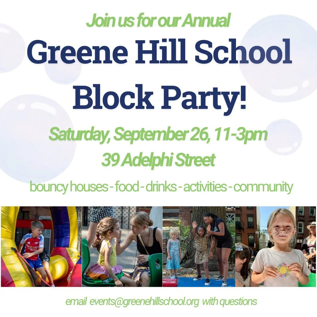 We are eagerly anticipating the new school year and are thrilled to share that Greene Hill School will be celebrating our annual Block Party in September! All community members and alumni families are warmly invited to join us for this fun-filled day