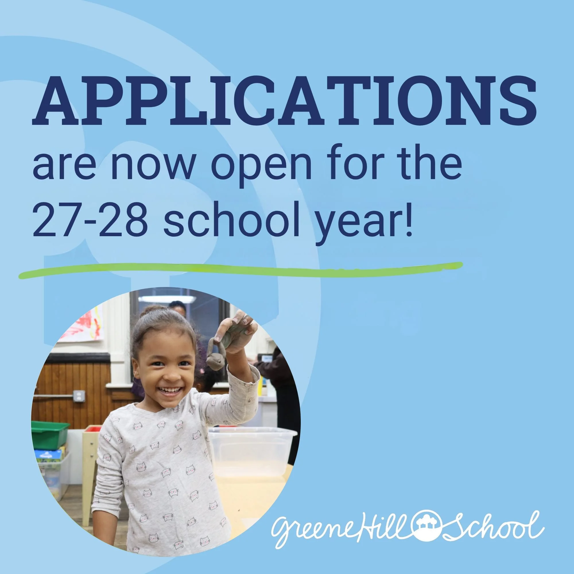 Weekly tours will begin in late September. You can self-register in Ravenna. Questions? Email admissions@greenehillschool.org or visit our website, greenehillschool.org

#promiseofprogressive #greenehillschool #GHS #progressiveeducation #progressives
