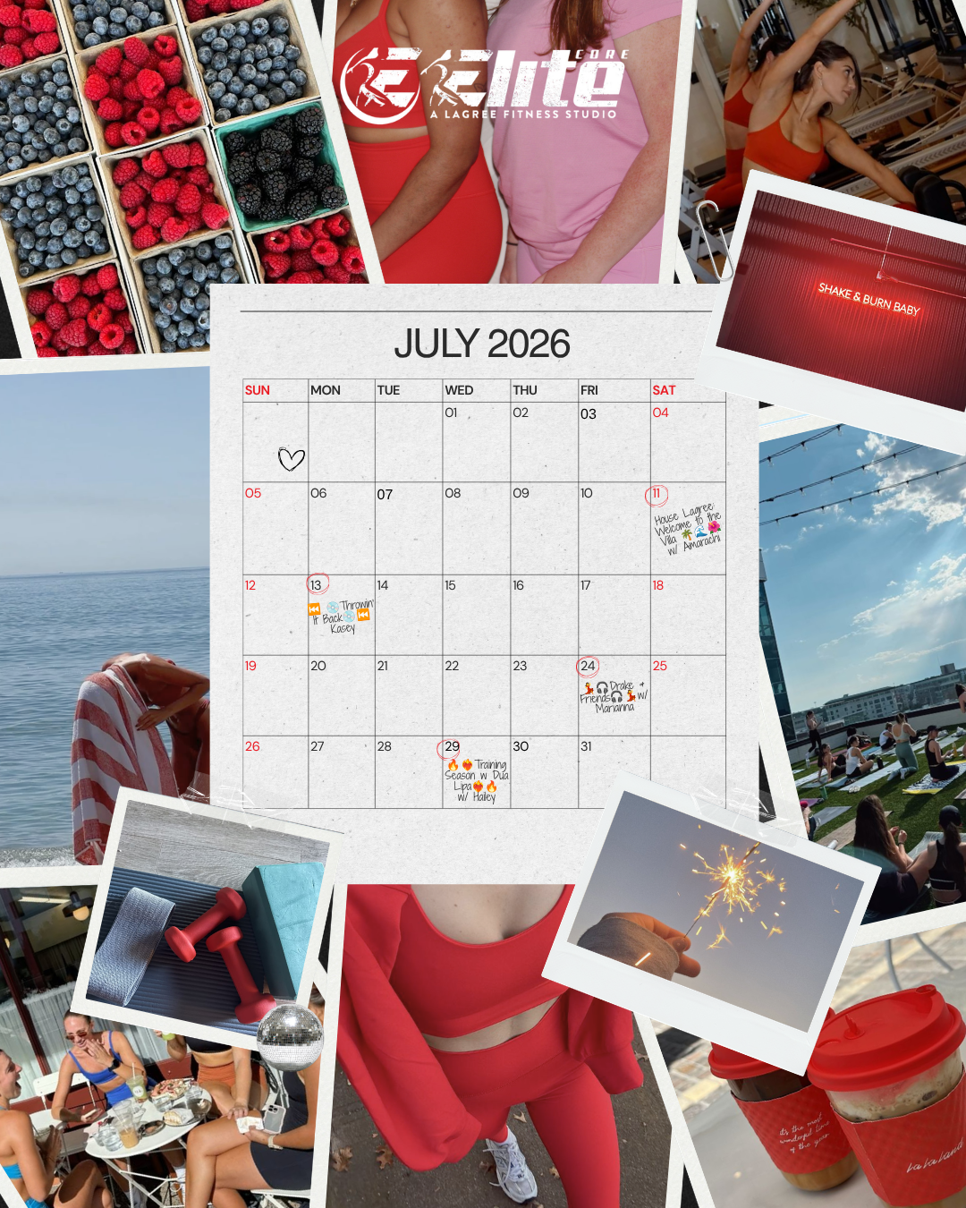 July at Elite Core Studios: Chutes &amp; Ladders, Summer Vibes &amp; Stronger Workouts