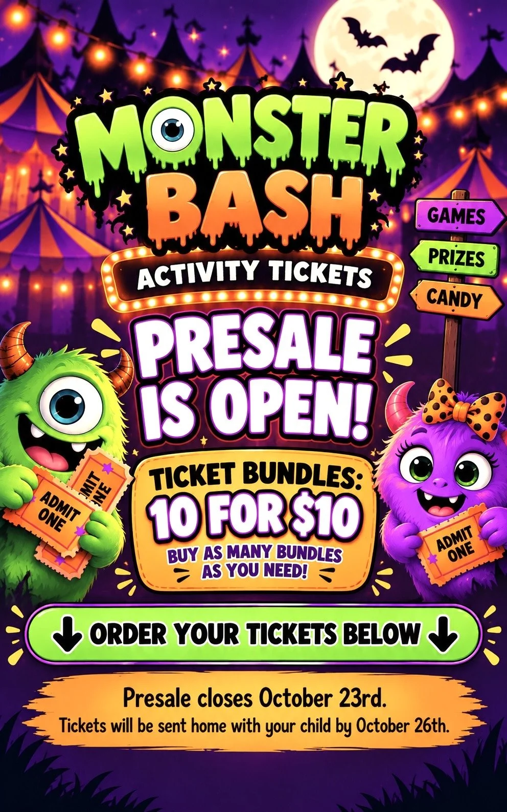 Monster Bash Pre-Sale