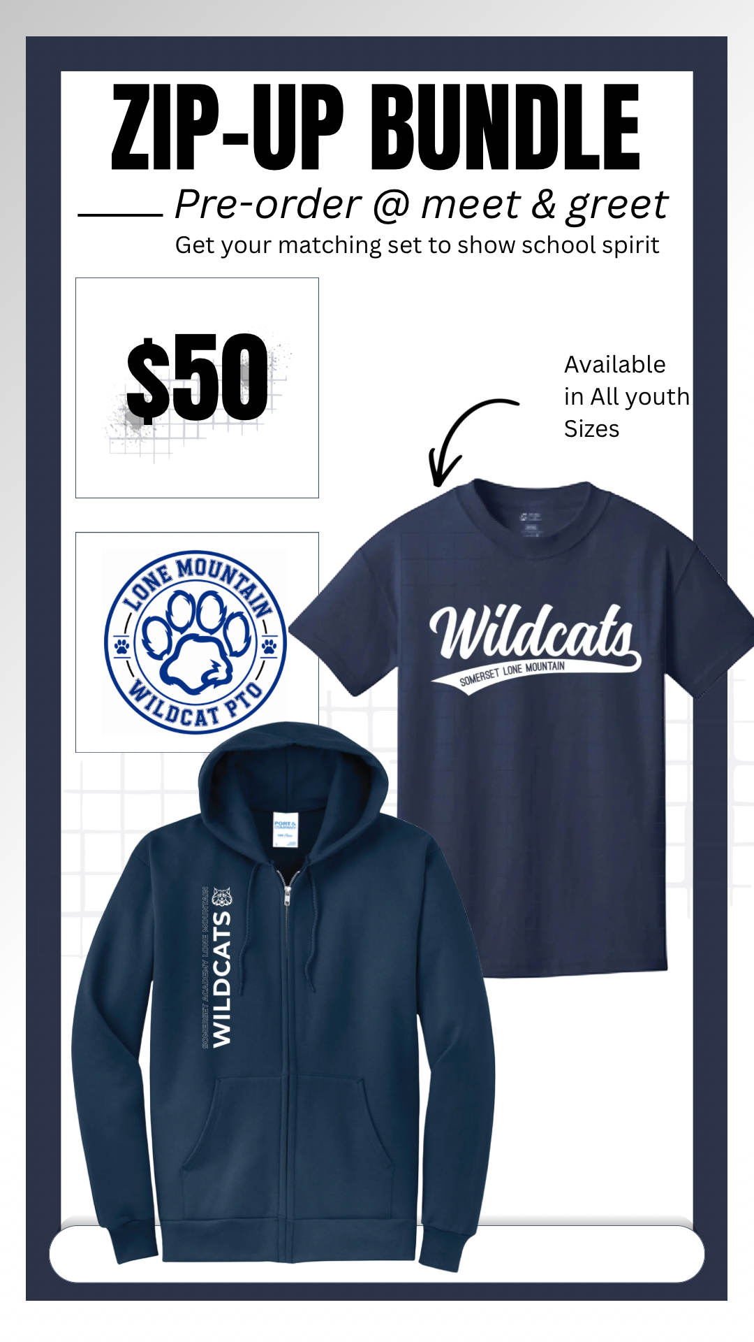 Wildcat Zip-Up bundle