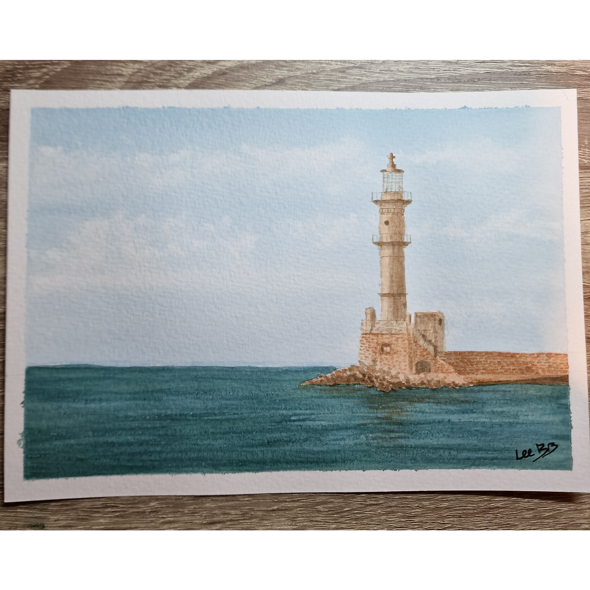 Chania Lighthouse (Original) - SOLD
