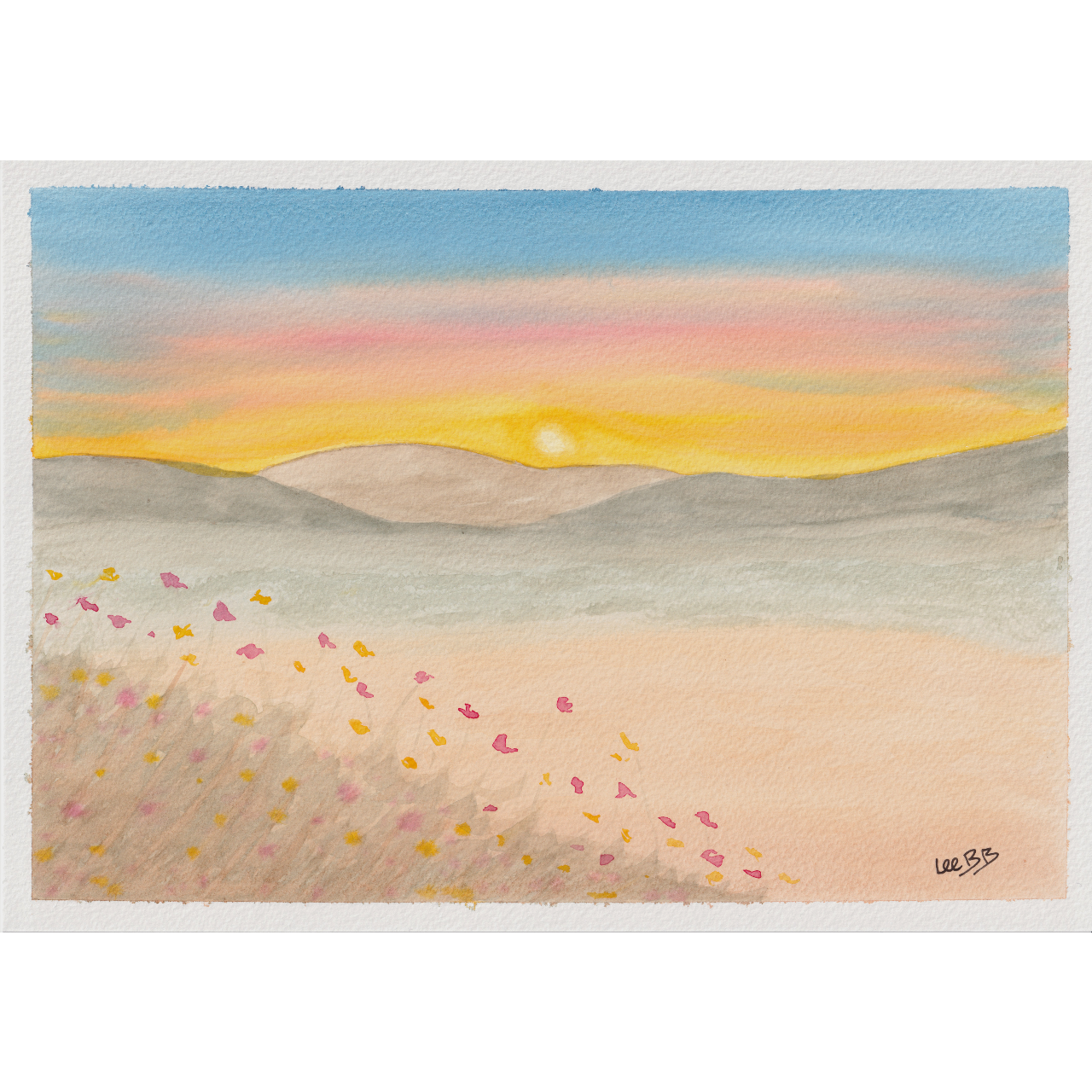Sunset by the Dunes (Original) - SOLD