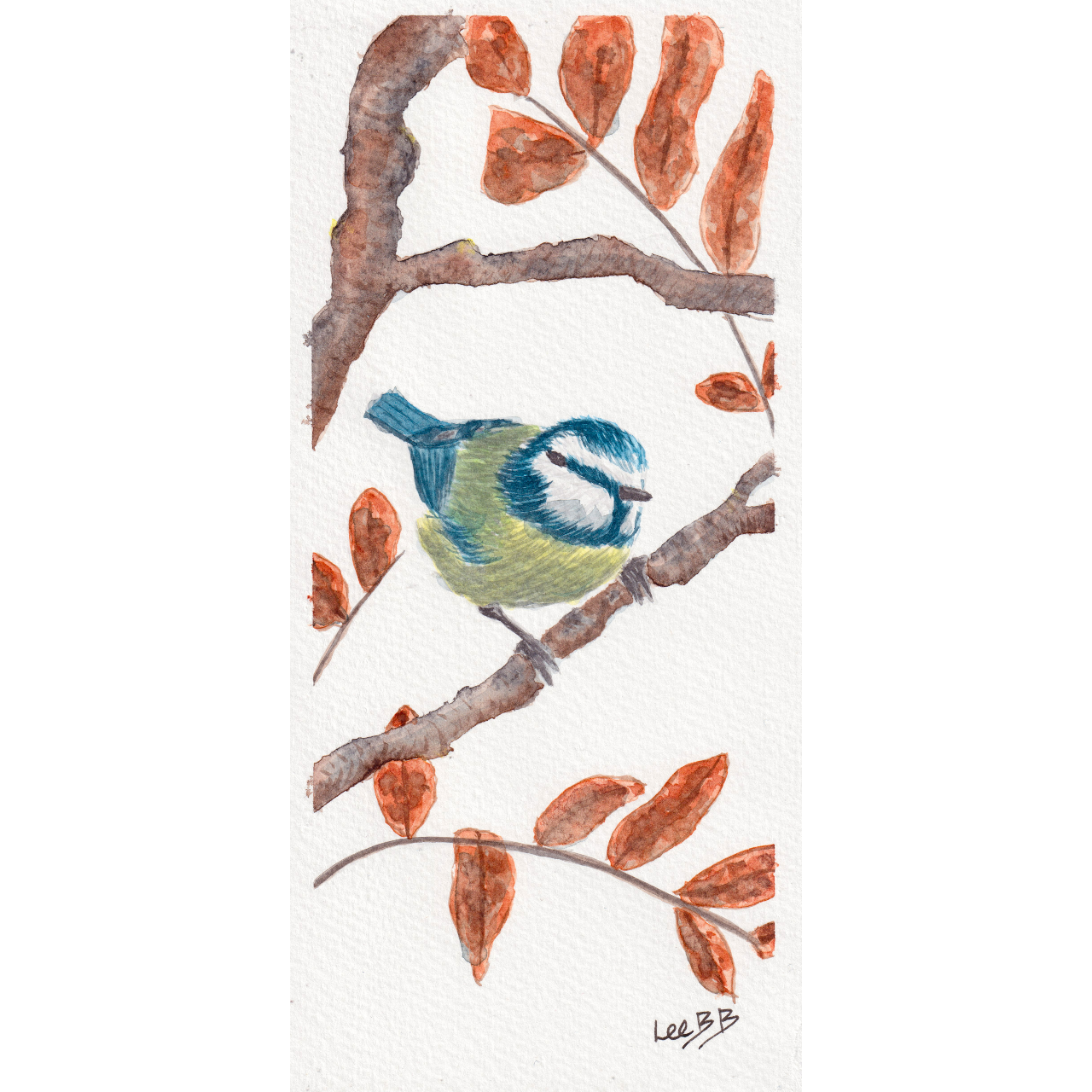 Amongst The Autumn Leaves (Original) - SOLD