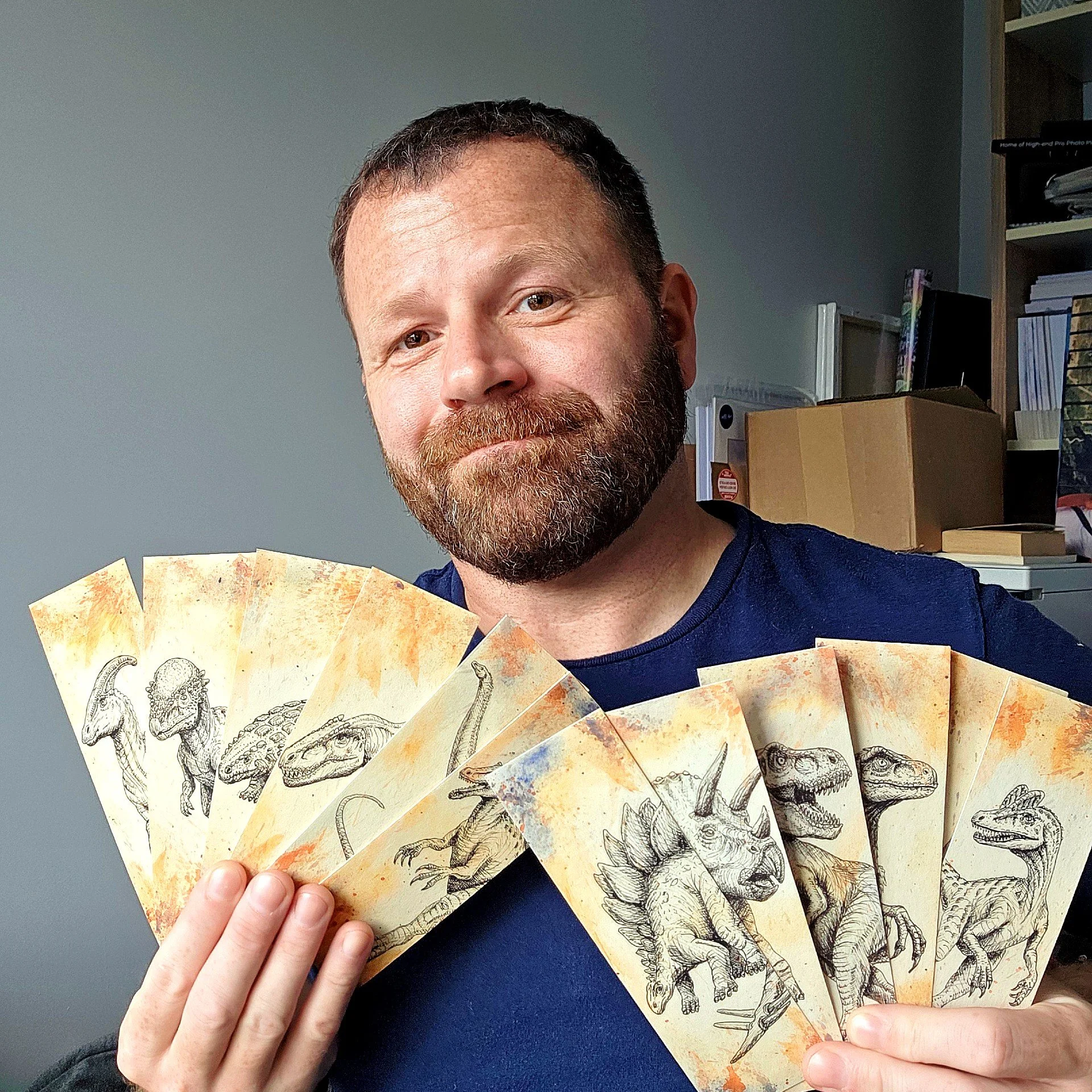 Introducing the LeeBB Art Dinosaur Bookmark Collection – 12 Prehistoric Designs