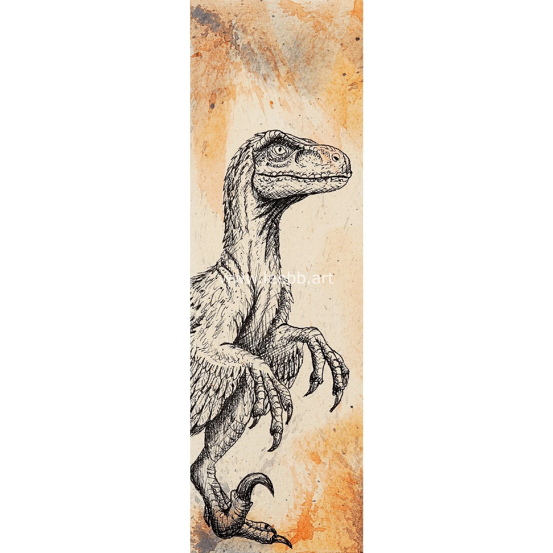 Velociraptor Dinosaur Bookmark – No. 3 of 12