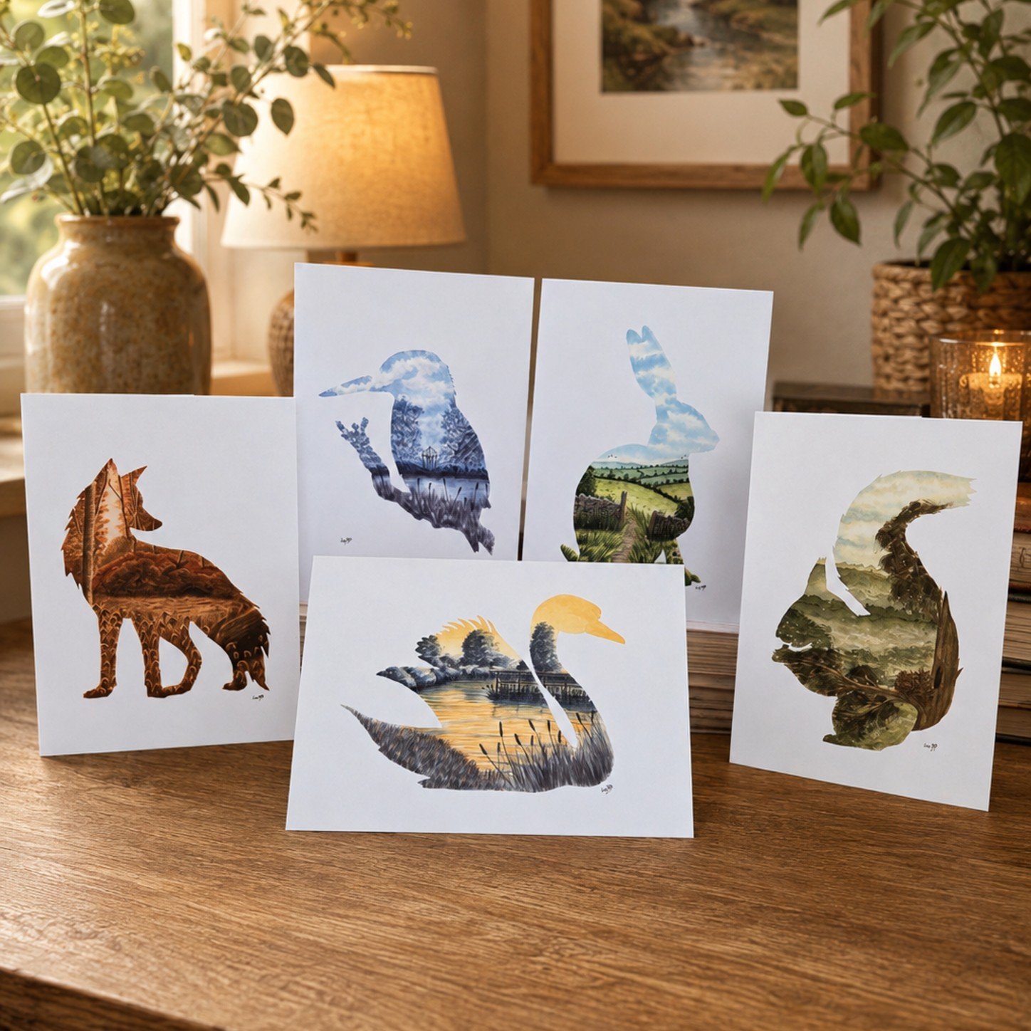 British Wildlife Collection – Set of 5 Greeting Cards