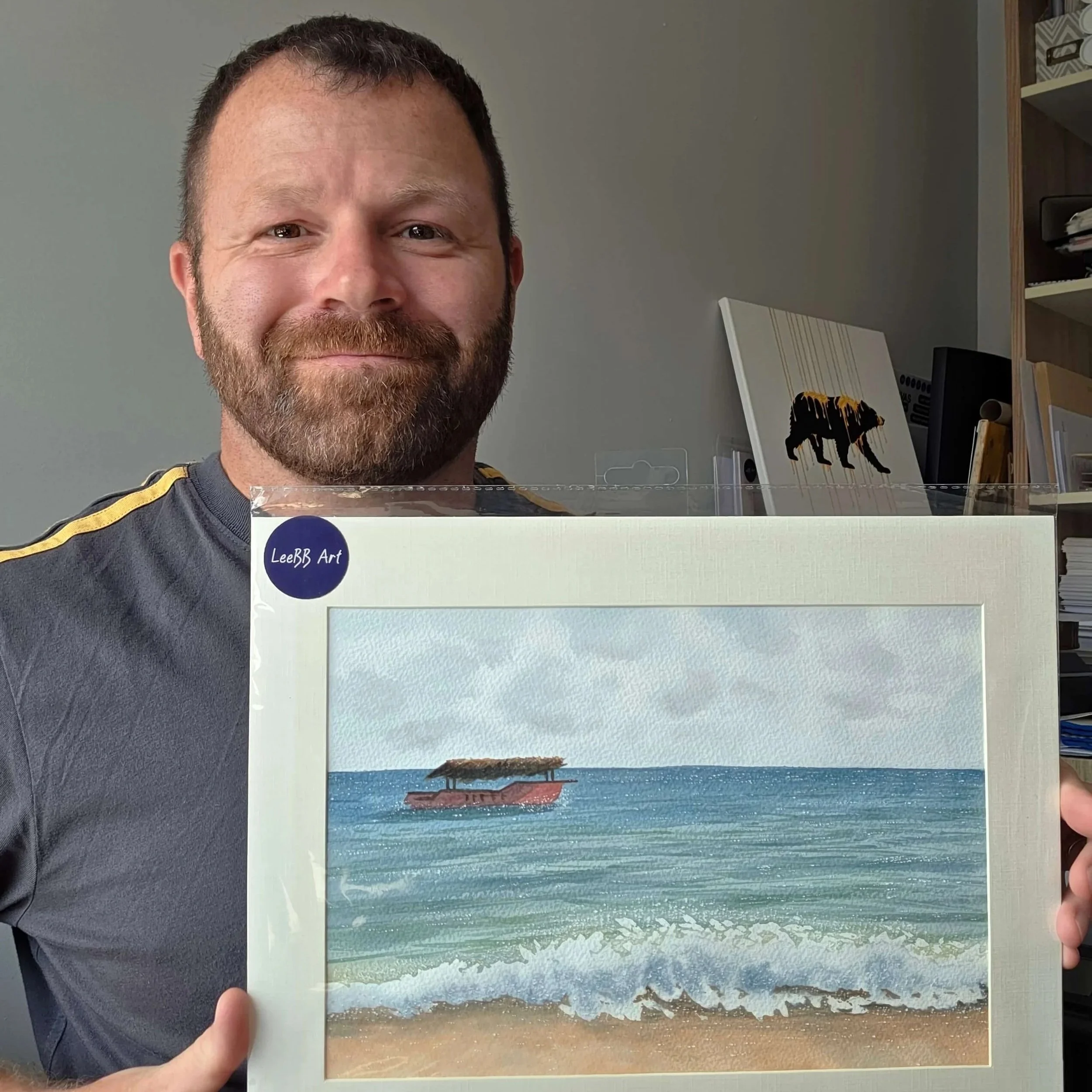 Dominican Waves: Capturing a Quiet Caribbean Memory in Watercolour