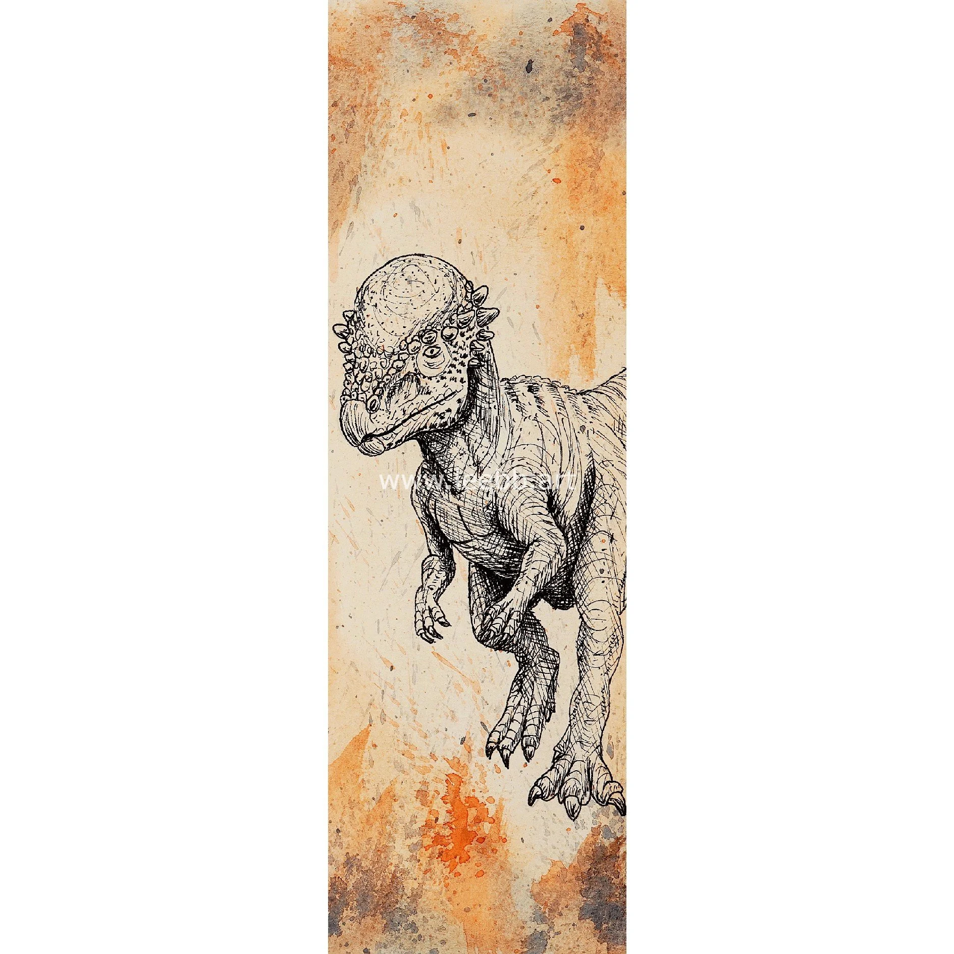 Pachycephalosaurus Dinosaur Bookmark – No. 12 of 12