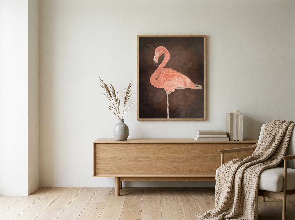 Flamingo - Quiet Balance in a room setting