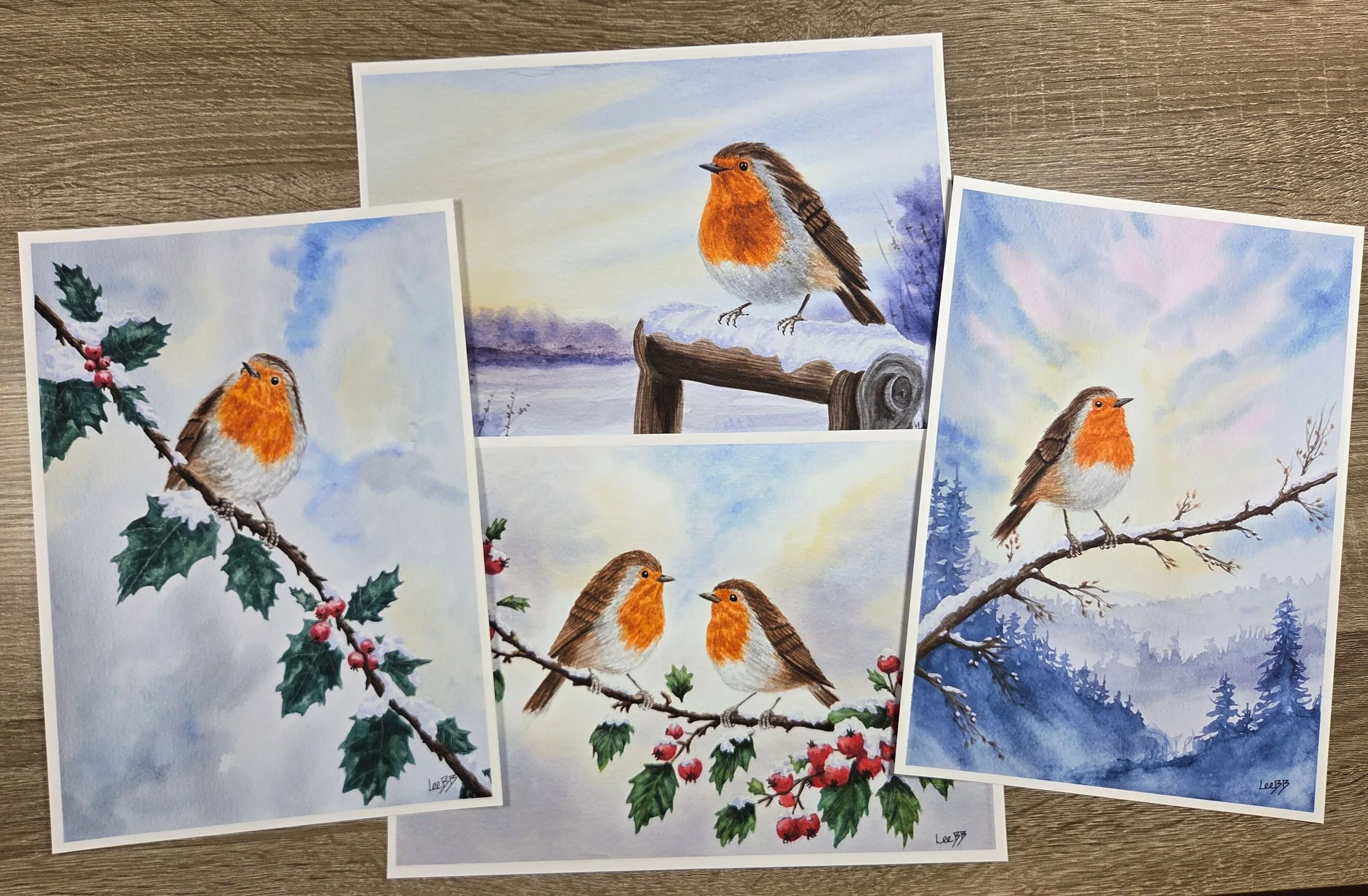 Winter Robins Prints