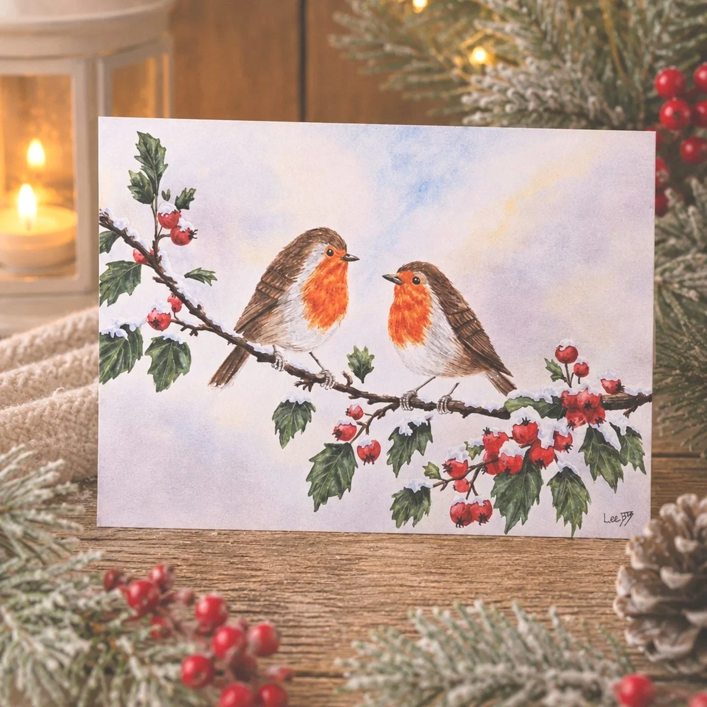 Winter Companions Christmas Card