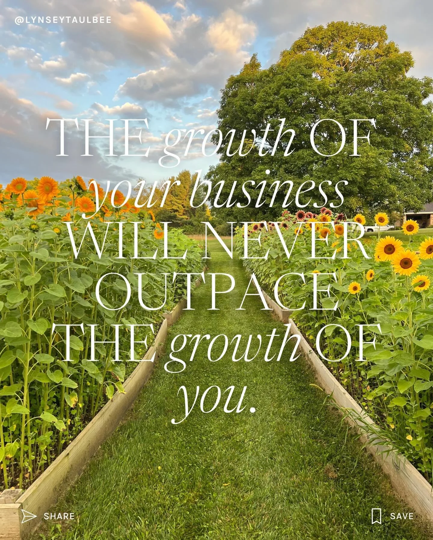 We think growth is about doing more.

More flowers.
More customers.
More content.
More hours.

And sure, all of that matters.

But the truth is&hellip; your business will never outgrow you.

Your decisions.
Your confidence.
Your willingness to be unc