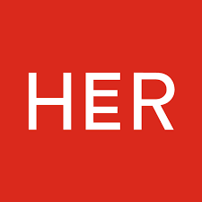 HER logo, red