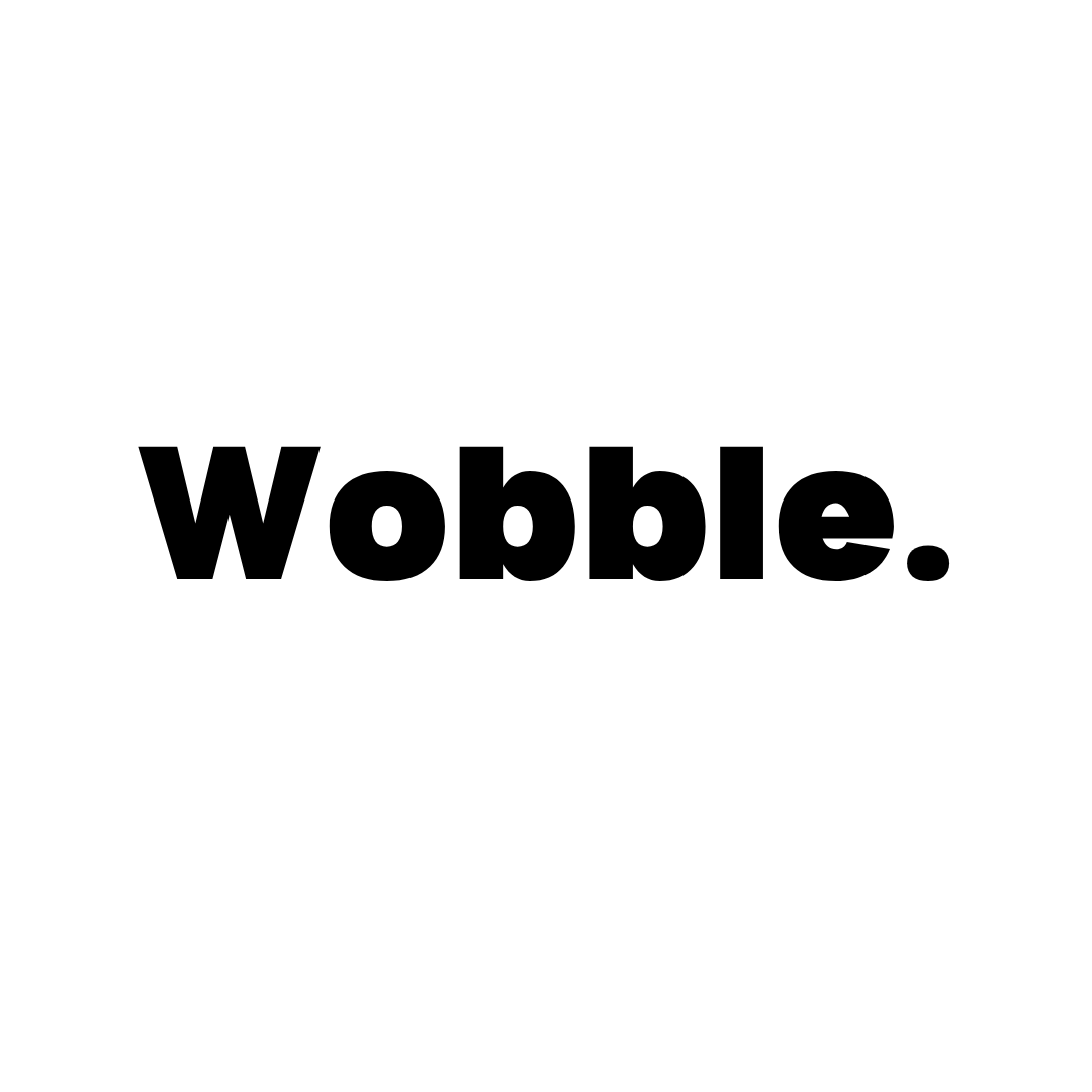 Logo Wobble Therapy Solutions', black on white