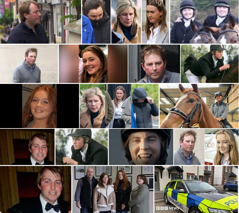 Images of murderer 'Jonny' Creswell and victim Katie Simpson.