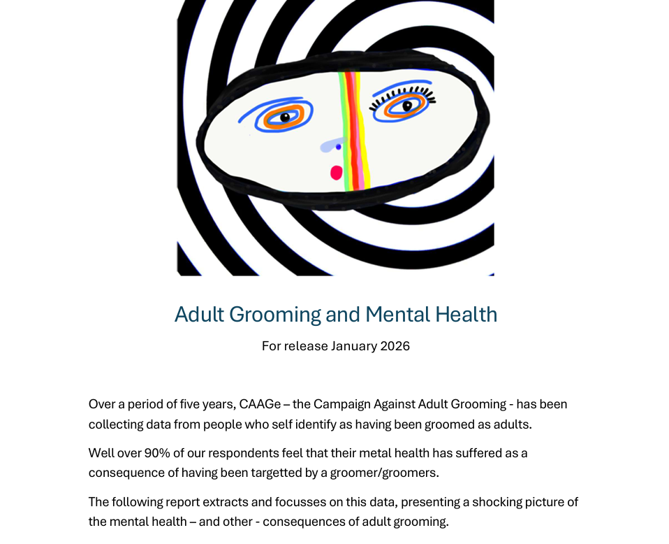 Adult grooming research report cover.