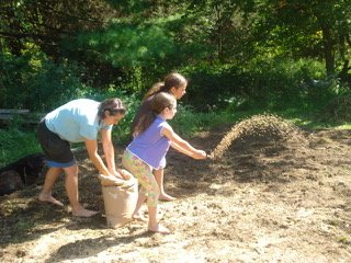 hand seeding a field