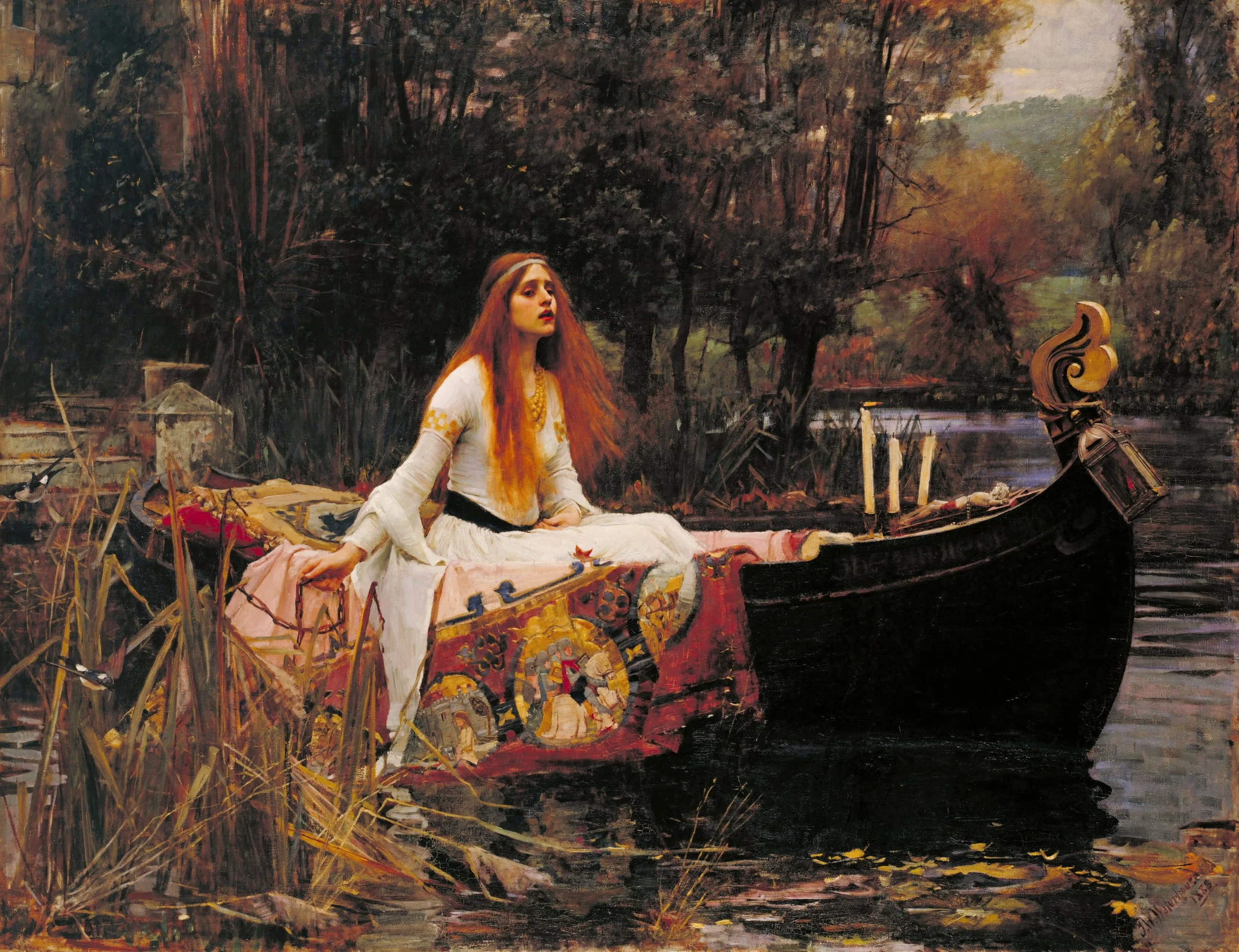 The Lady of Shalott 1888 by the English painter John William Waterhouse