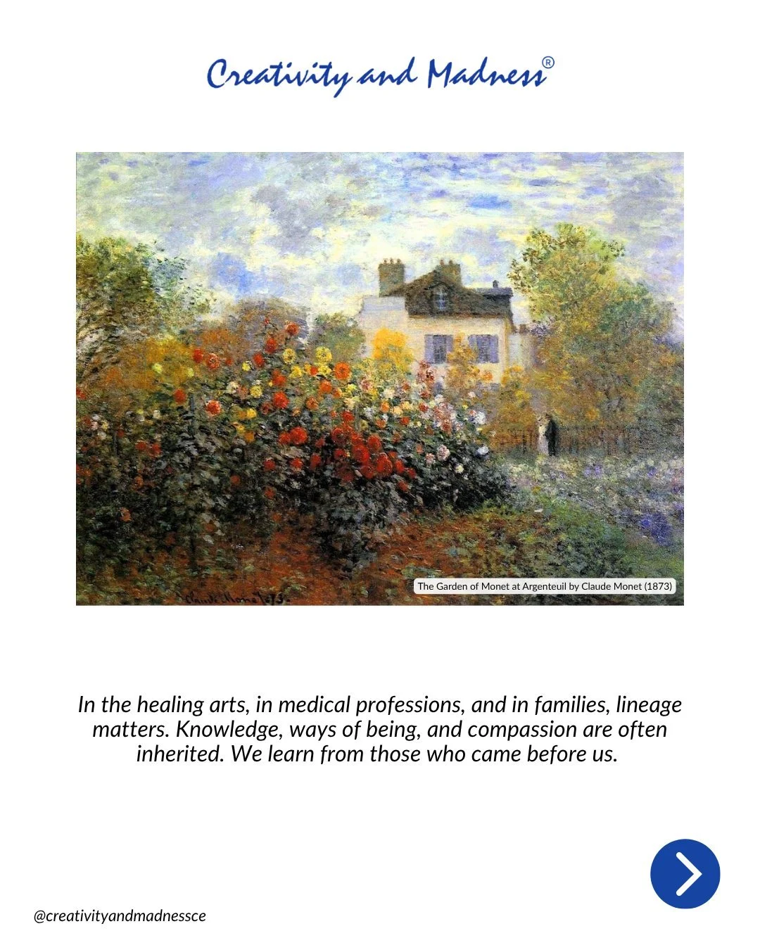 Under Dr. Amy Vail&rsquo;s stewardship, Creativity and Madness&reg; is evolving to meet the educational needs of the broader community, offering on-demand, enduring content as well as in-person and live-streamed events. Creativity and Madness remains