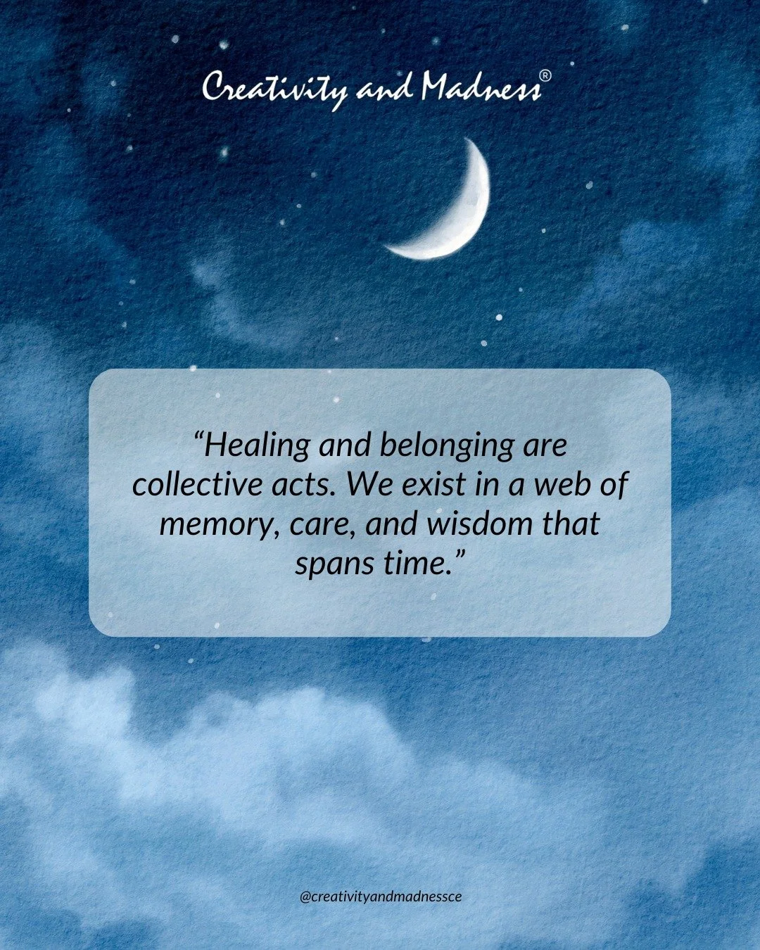 The Multi-Generational Transmission Process is real! Feelings of love, loss, displacement, and resilience reside within us all and shape how we move through the world. Whether or not we have consciously studied our ancestry, we each are the continuat