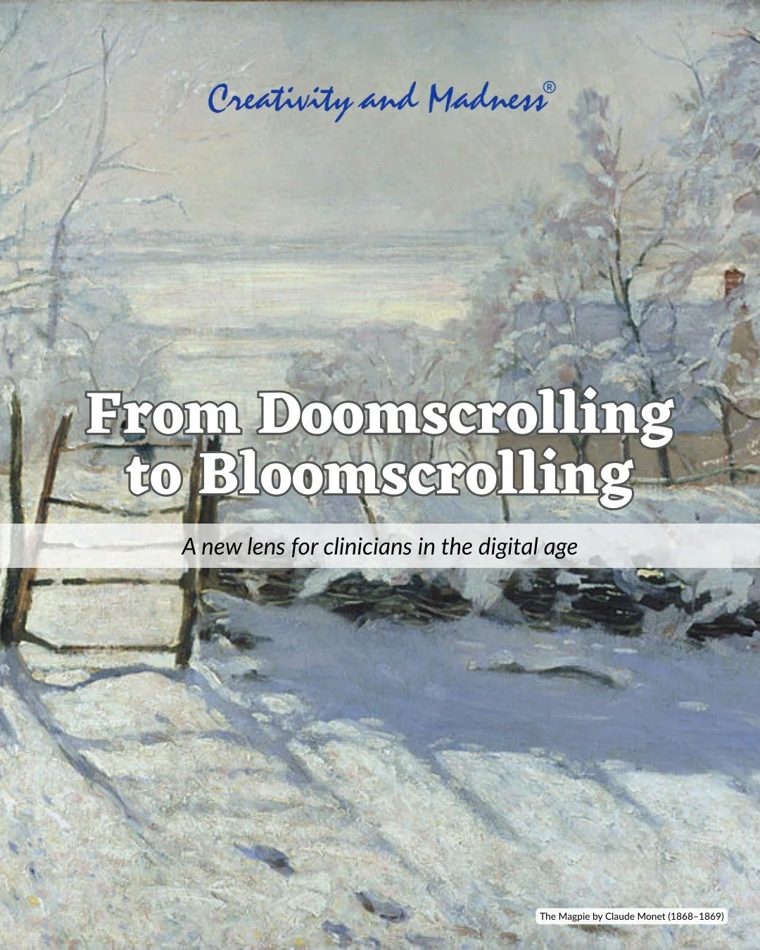 Bloomscrolling is an antidote to doomscrooling. A concept that encourages us to intentionally choose online content that is regulating, inspiring, or restorative. When we consciously interact with our devices, we strengthen our presence, our attuneme