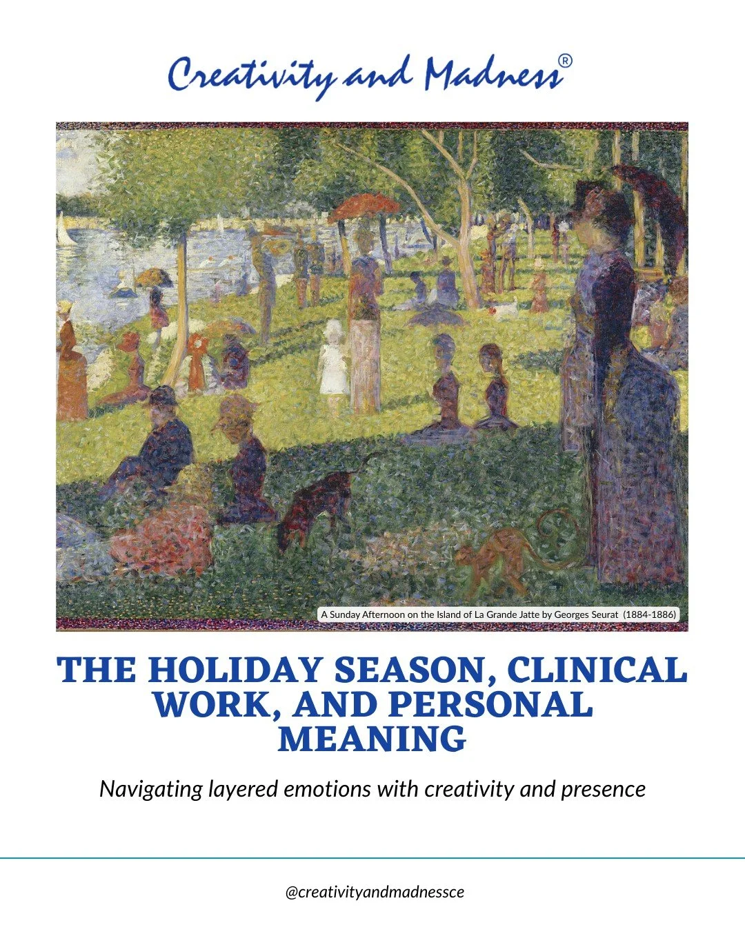 The holiday season can bring joy and grief at the same time. 🌿 

Creativity helps clinicians and clients hold mixed emotions, find presence, and create personal meaning. 💚

✨ Read the full blog in the link in bio.

#mentalhealthawareness #mentalhea
