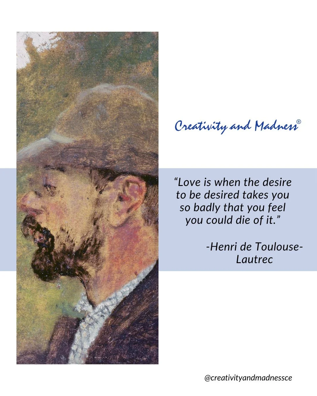 Love can be all-consuming. ❤️ 

#CreativityAndMadness #ToulouseLautrec #ArtAndLove #RawEmotion #Passion #HumanExperience #SoulfulArt #EmotionalDepth