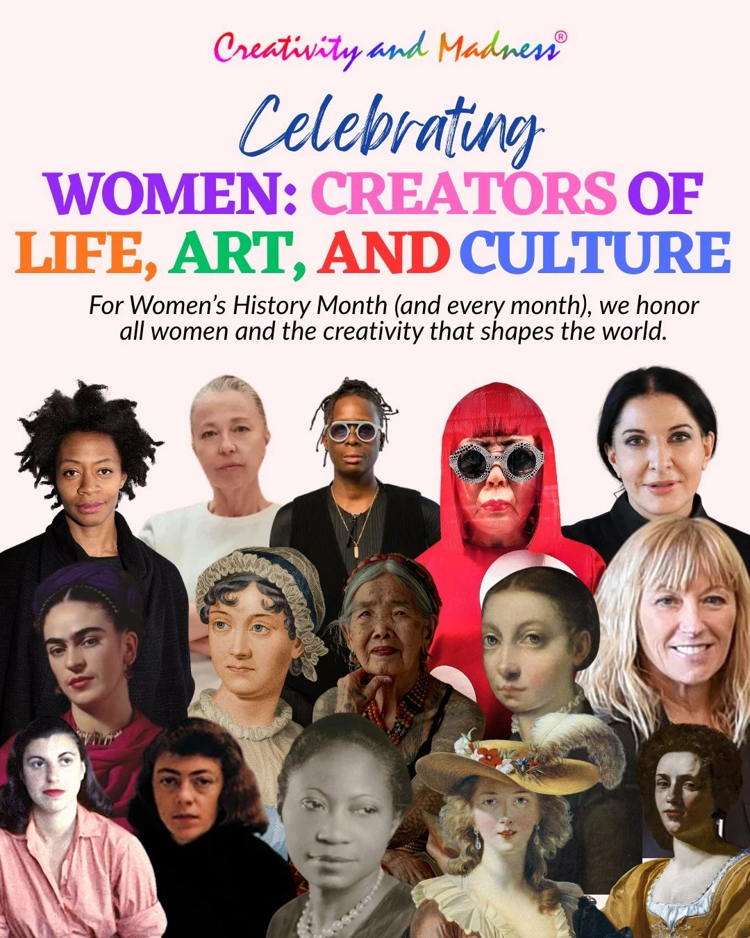 Women have always been creators of life, art, ideas, and healing traditions.

This Women&rsquo;s History Month, we honor the profound creativity of women across generations. 🧡🩵💜

#CreativityAndMadness #PsychologyOfArt #WomenWhoCreate #WomensHistor