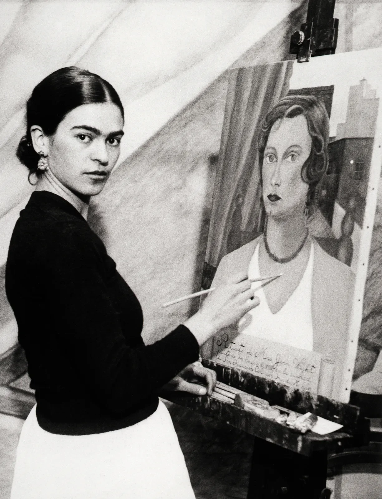 Frida Kahlo at Work in Her Studio, circa 1931