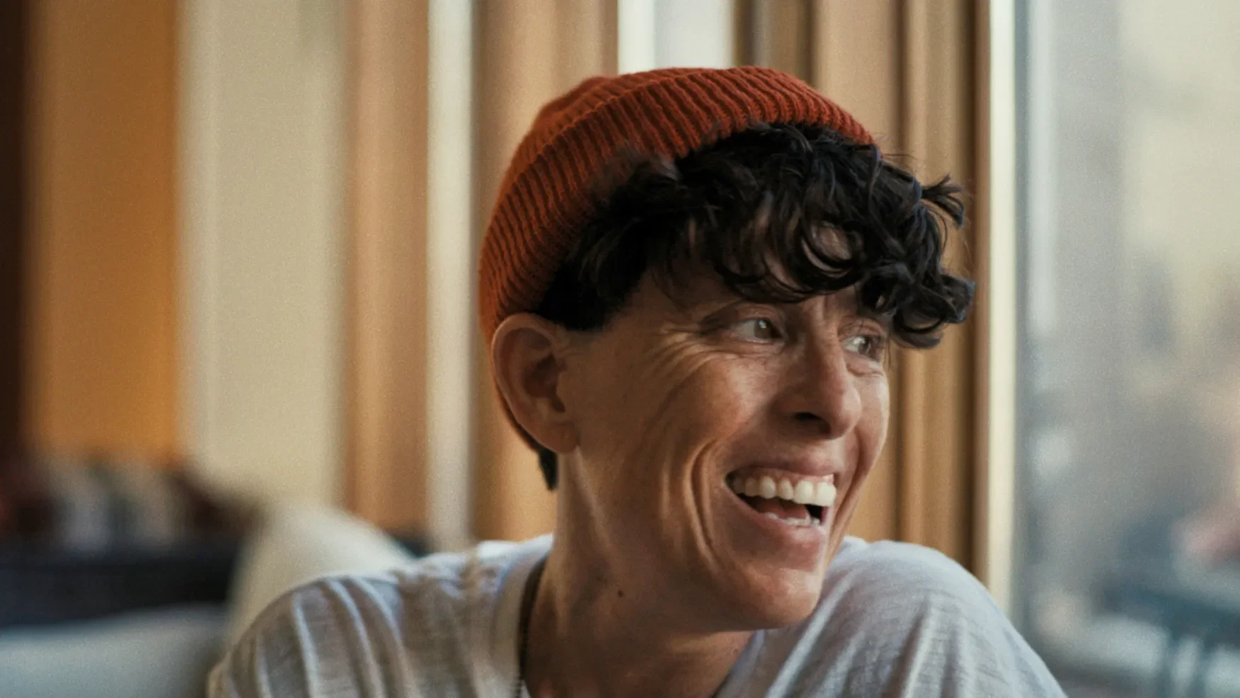 Andrea Gibson in a scene from the film “Come See Me in the Good Light.” (Apple TV via AP)