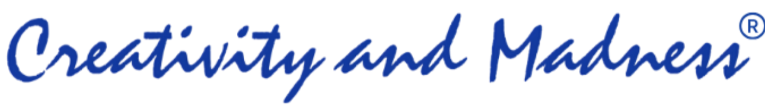Logo of Creativity and Madness in blue