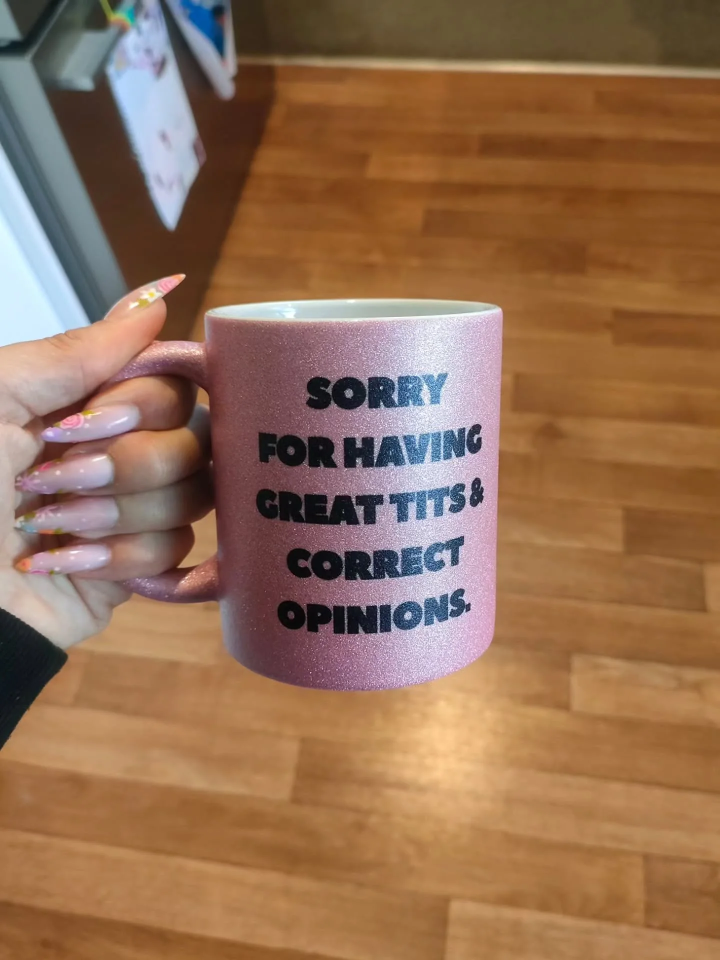 One thing about me I love a mug @cursivecraft_ 💐