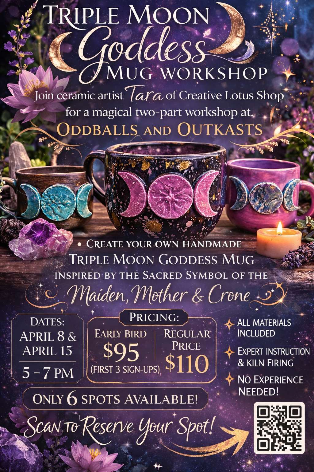 Moon Goddess Mug Class