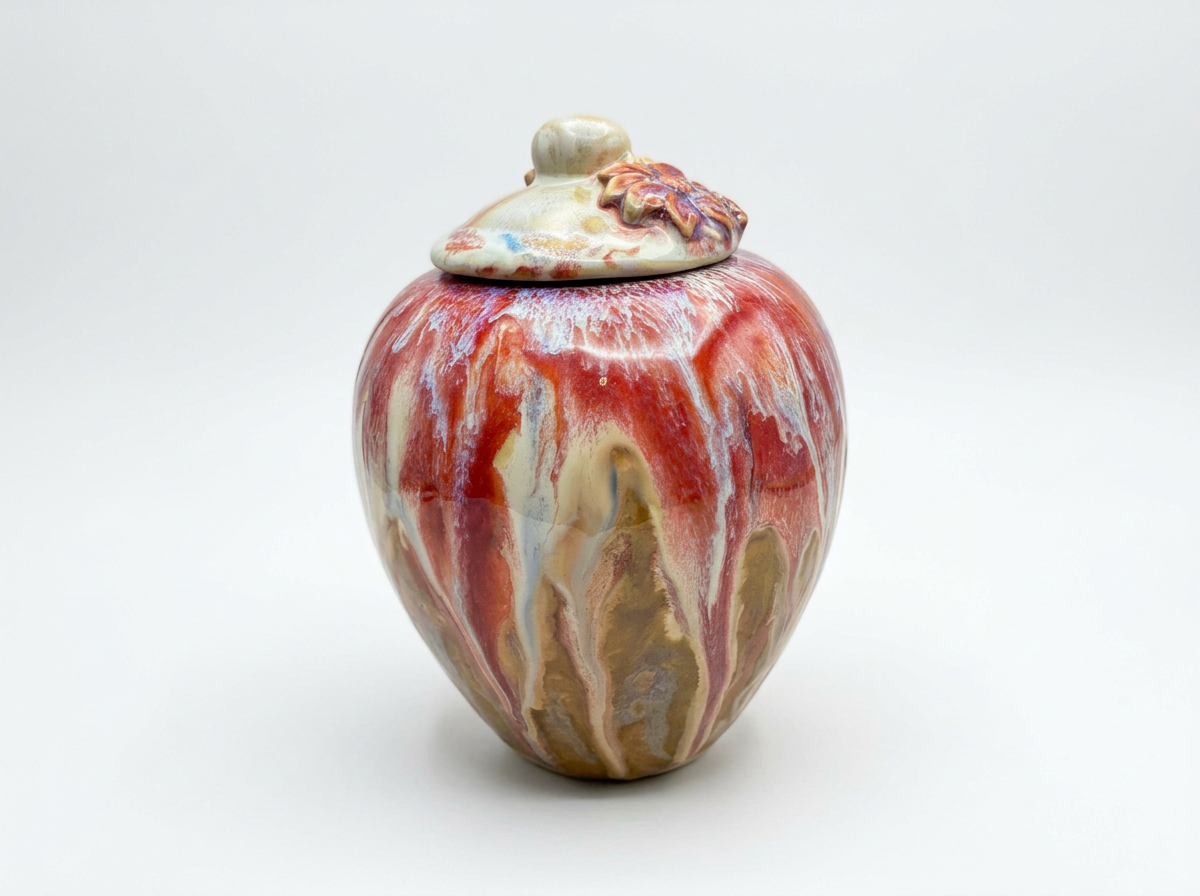 Medium Handmade Ceramic Memorial Urn