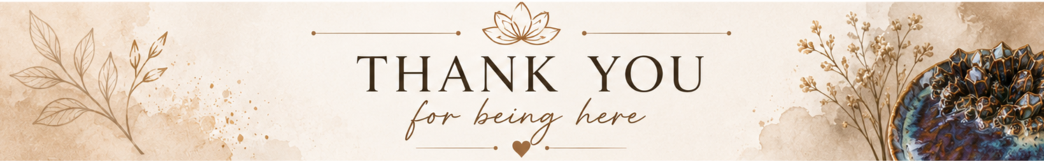 Thank you page for Creative Lotus Shop, confirming an inquiry about custom handmade ceramic urns and personalized memorial keepsakes for pets and loved ones.