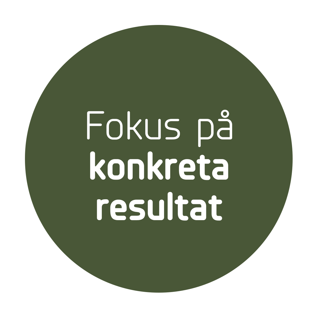 Fokus på konkreta resultat